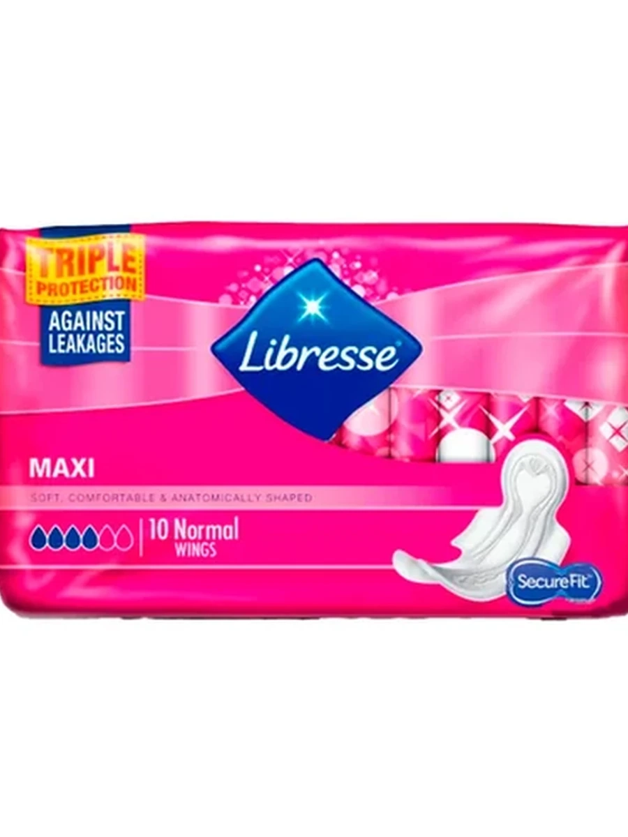 ПРОКЛАДКИ ГИГИЕН LIBRESSE MAXI NORMAL 10ШТ