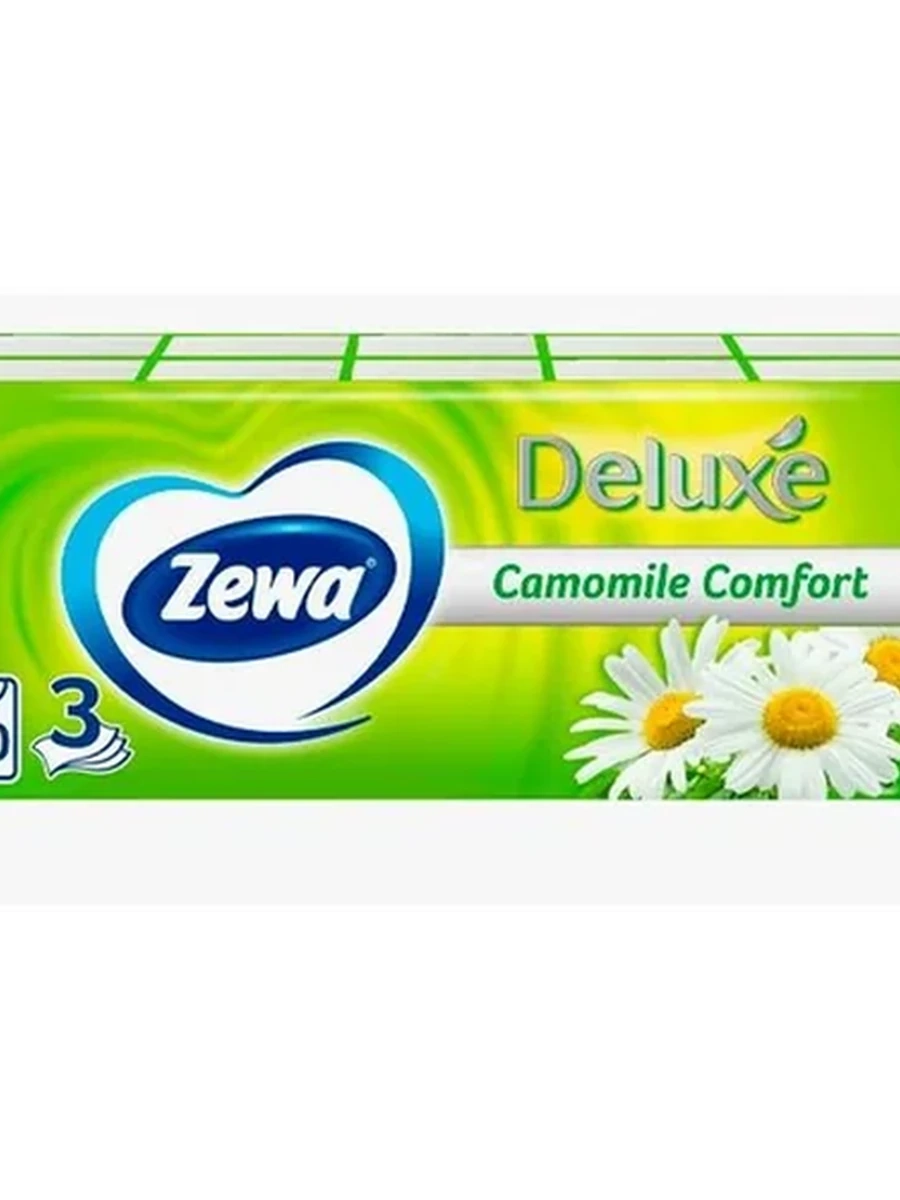 Платочки Zewa camomile 10шт