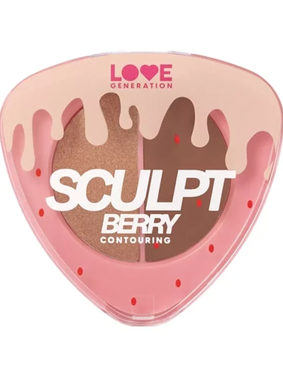 Палетка для контуринга лица Love Generation Sculpt Berry Contouring Face Palette 01