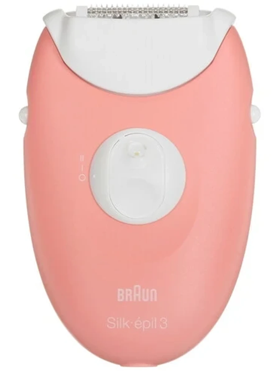 Эпилятор Braun S3 SE 3-176 розовый [скорости-1, пинцетов-20, съемные насадки/головки-1, питание-от сети]