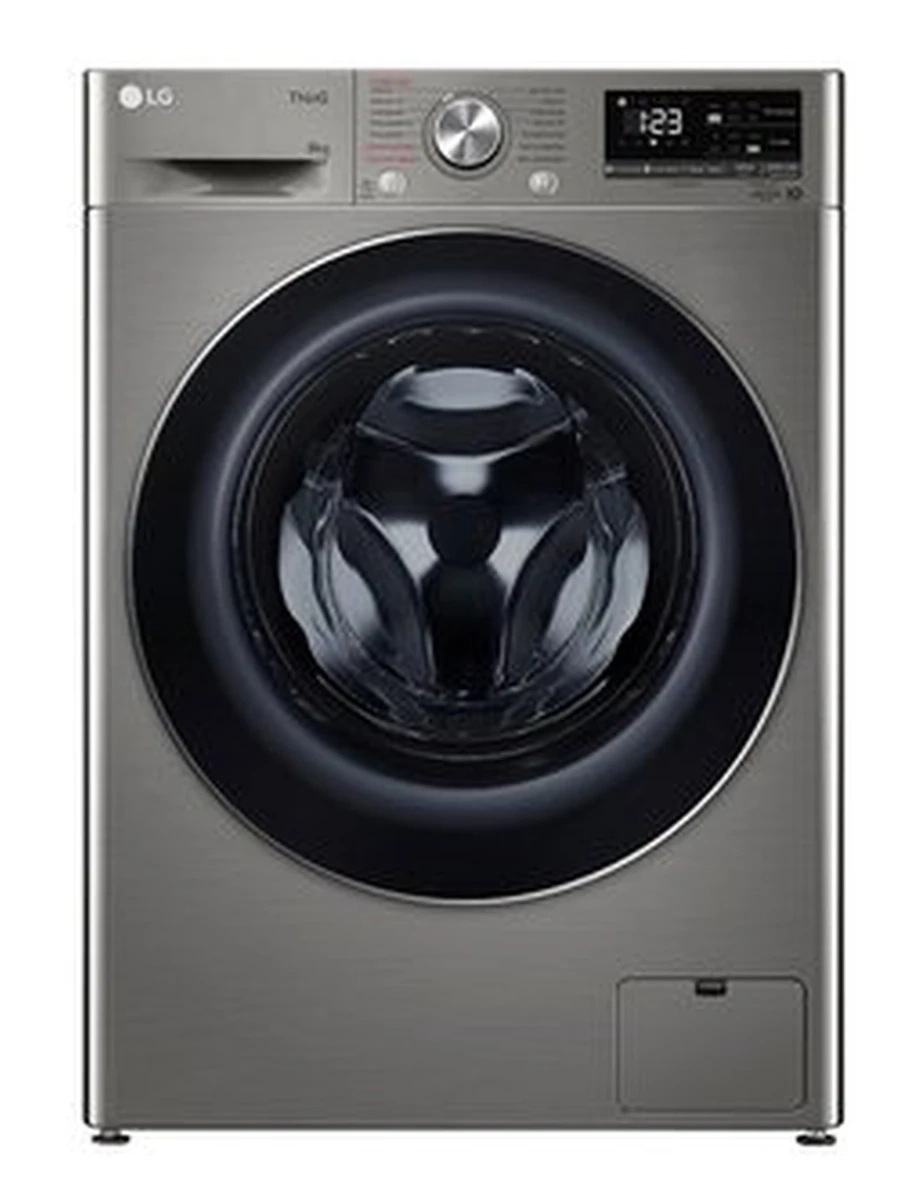 Стиральная машина LG F2V5PS2S 8кг, с паром, серая