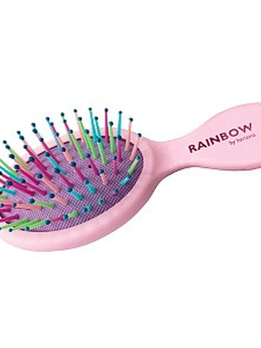Harizma Щетка для волос Rainbow малая розовая/темно-розовая