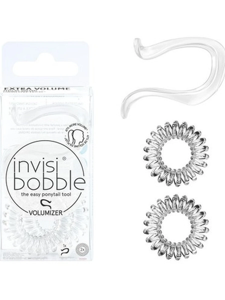 Invisibobble 3312 Набор аксессуаров для объемной прически  VOLUMIZER Crystal Clear