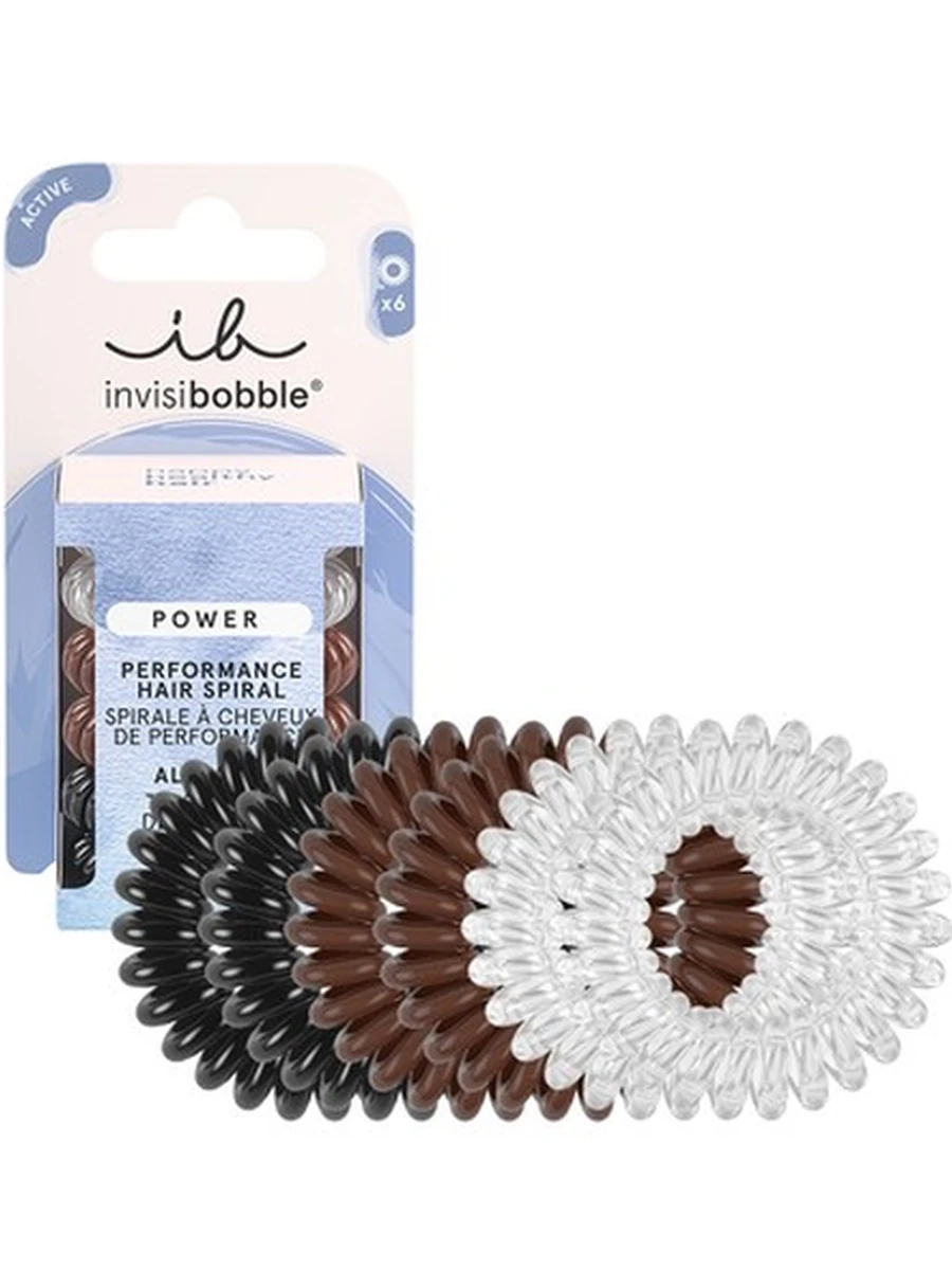 Invisibobble 3360 Набор резинок-браслетов для волос  POWER Simply the Best 6 шт