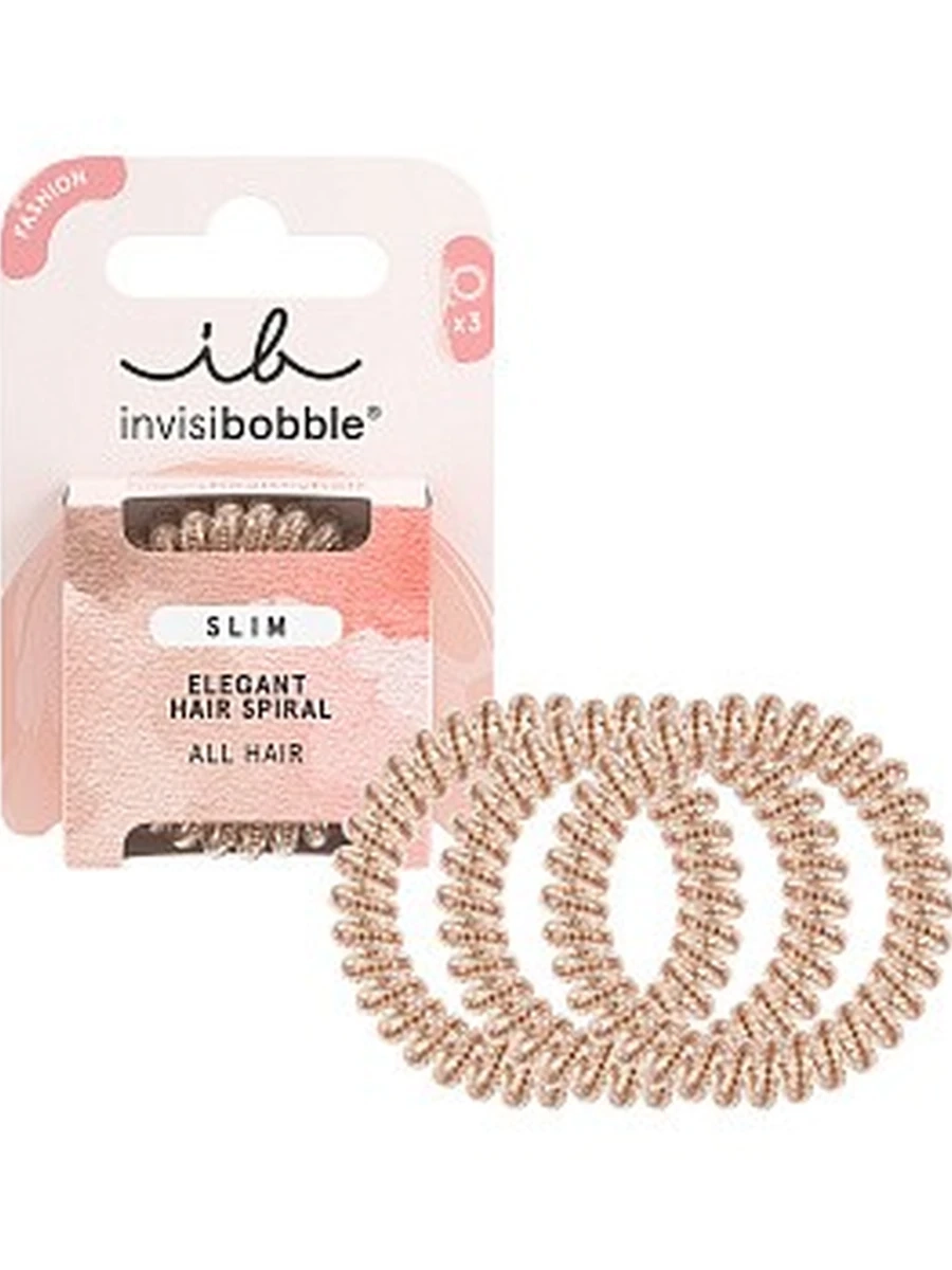 Invisibobble 3308CRD Резинка-браслет для волос   SLIM OF Bronze And Beads (в картоне)