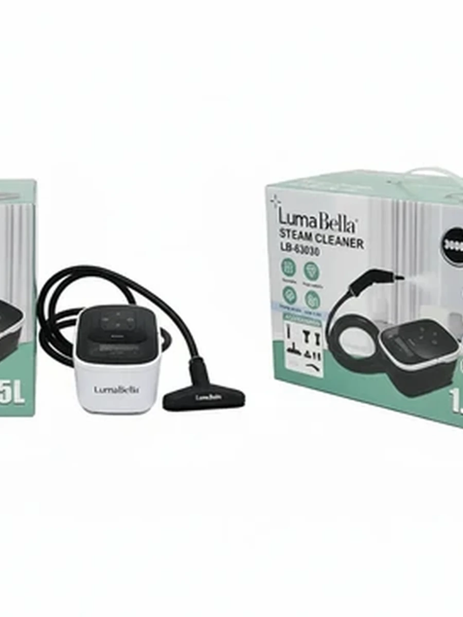 Пароочиститель LumaBella LB-63030 мощный ручной для уборки дома с насадками