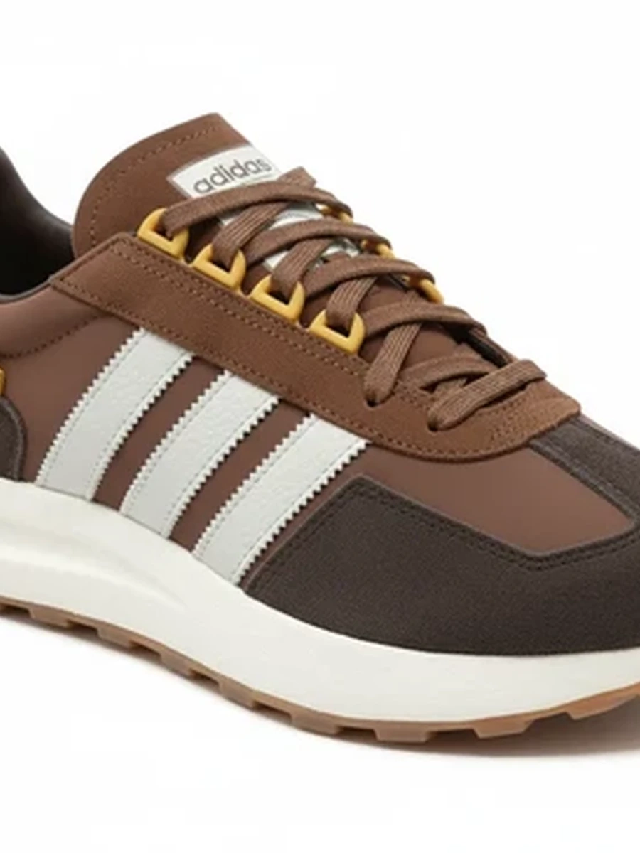Кроссовки мужские Adidas коричневые замшевые для повседневной носки и спорта
