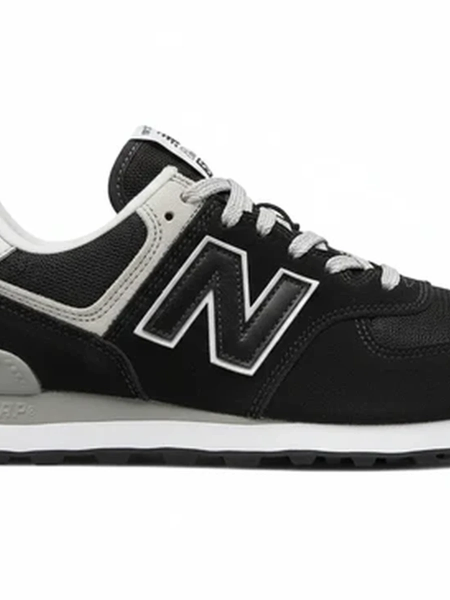 Кроссовки New Balance 574 Classic черные замшевые для повседневной носки