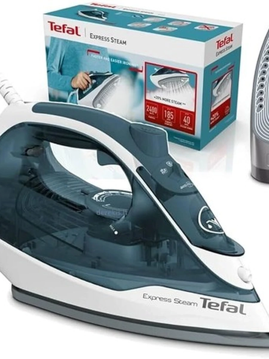 Паровой утюг Tefal Express Steam мощностью 2400 Вт для легкой глажки