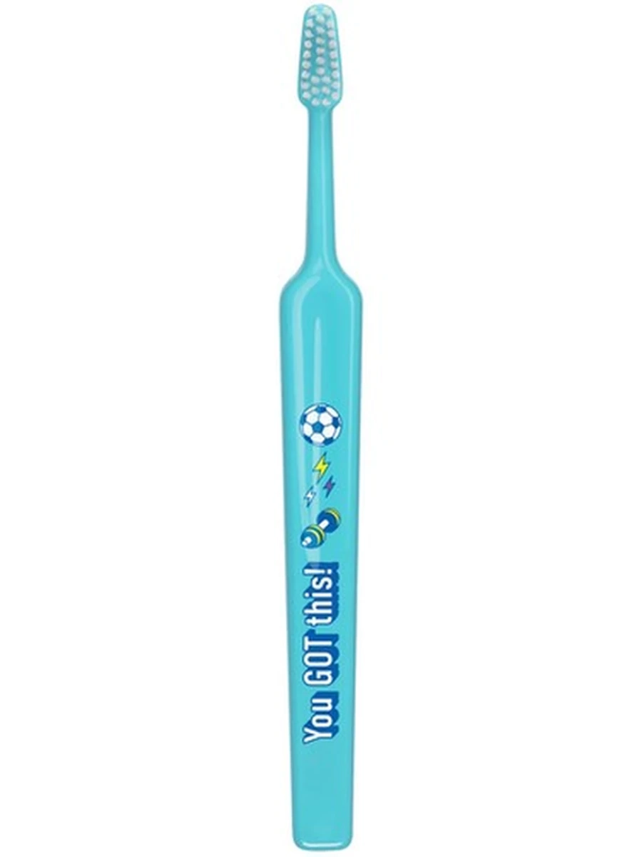 Зубная щетка мягкая TePe Kids Soft, от 6 и выше, цвет голубой