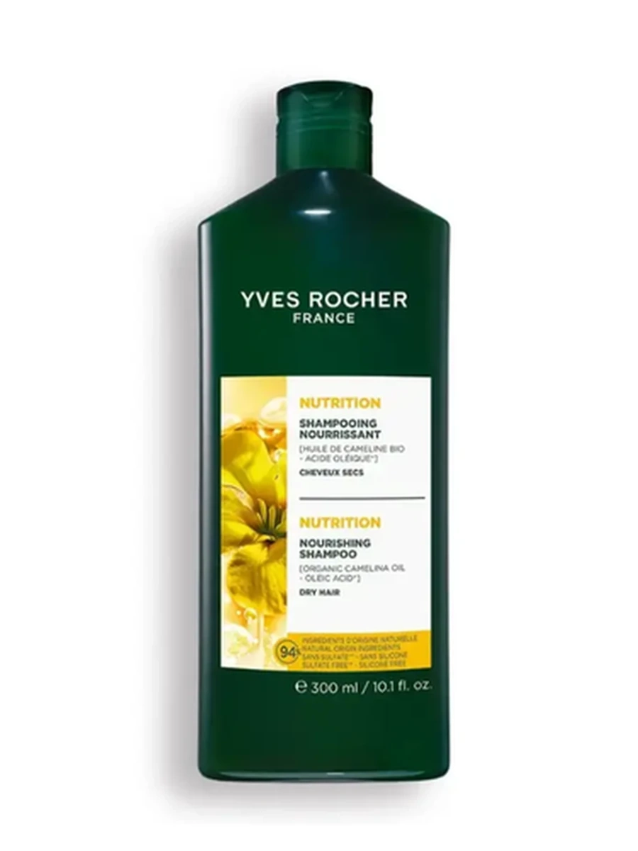 Yves Rocher Шампунь Питание и увлажнение с маслом камелины