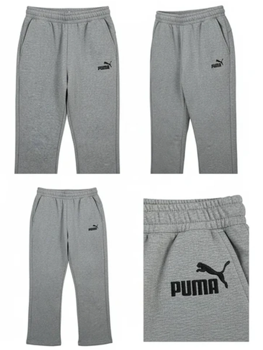 Брюки спортивные мужские Puma серые для тренировок и повседневной носки