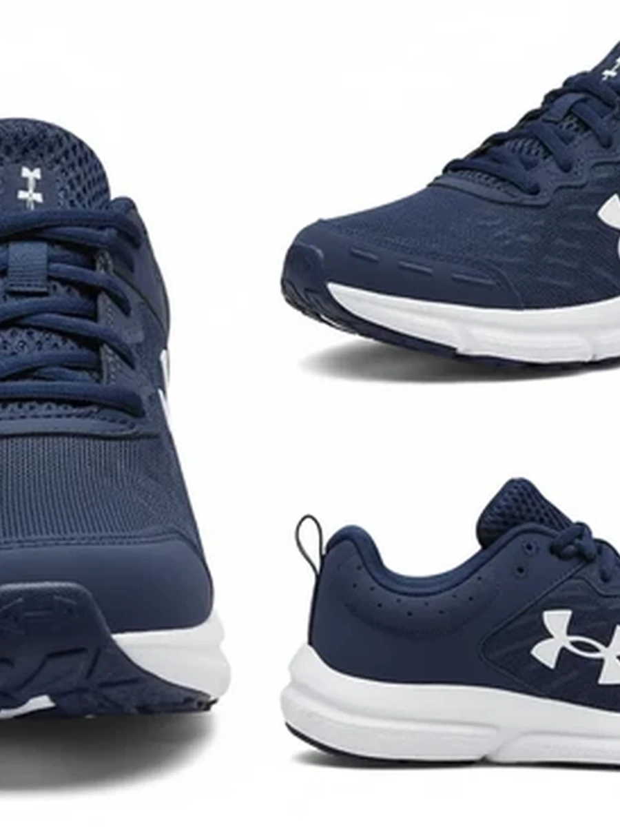 Мужские кроссовки Under Armour для бега и тренировок темно-синего цвета