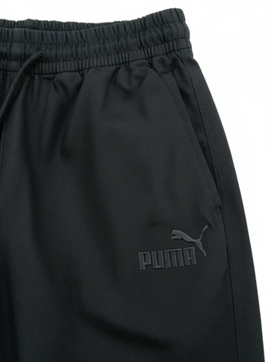 Брюки спортивные Puma черные джоггеры для тренировок и повседневной носки