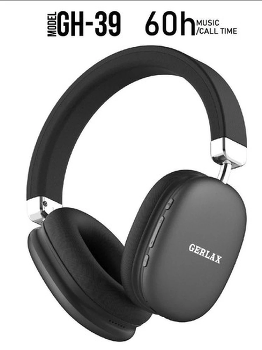 Беспроводные накладные Bluetooth наушники Gerlax GH-39 с микрофоном
