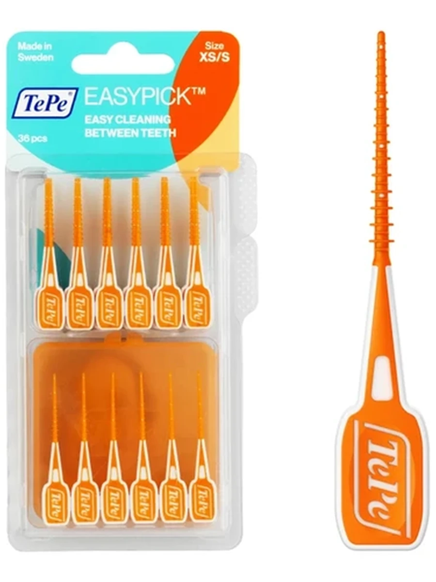 Силиконовые зубочистки TePe EasyPick, набор из 12 шт