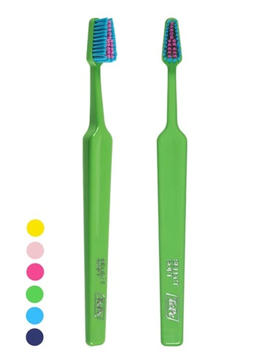 Зубная щетка TePe Colour Soft, цвет зеленый