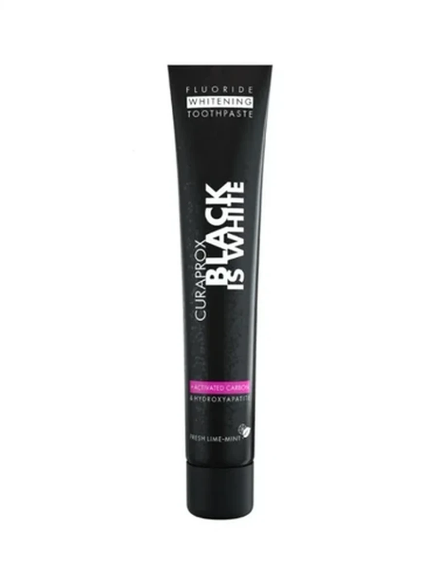 Зубная паста отбеливающая с углем Curaprox Black Is White