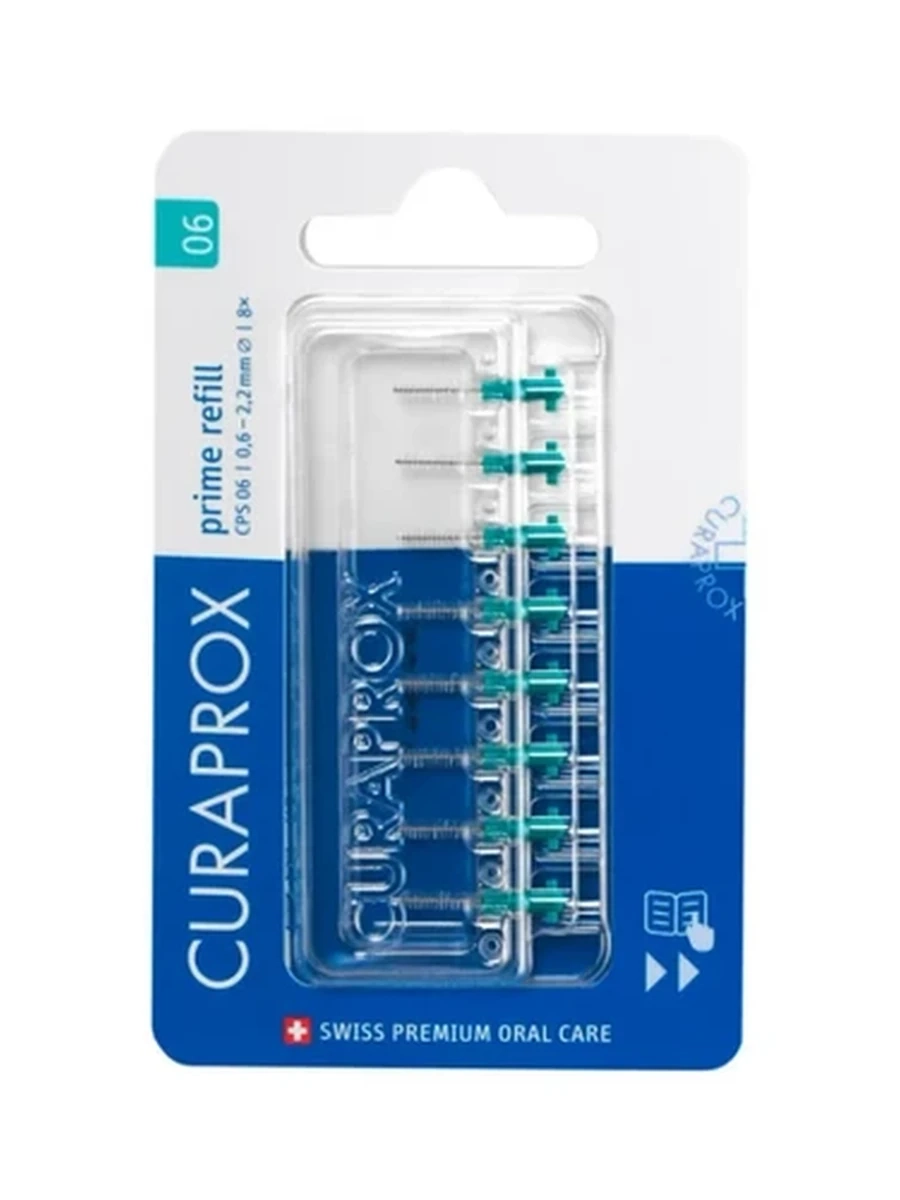 Набор ершиков для зубов Curaprox Prime CPS 06, 8 шт