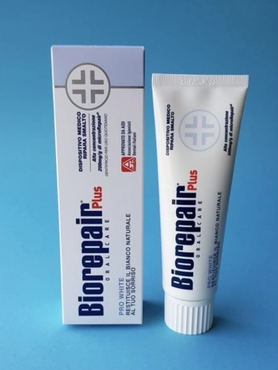 Зубная паста, сохраняющая белизну эмали Biorepair Plus Pro White