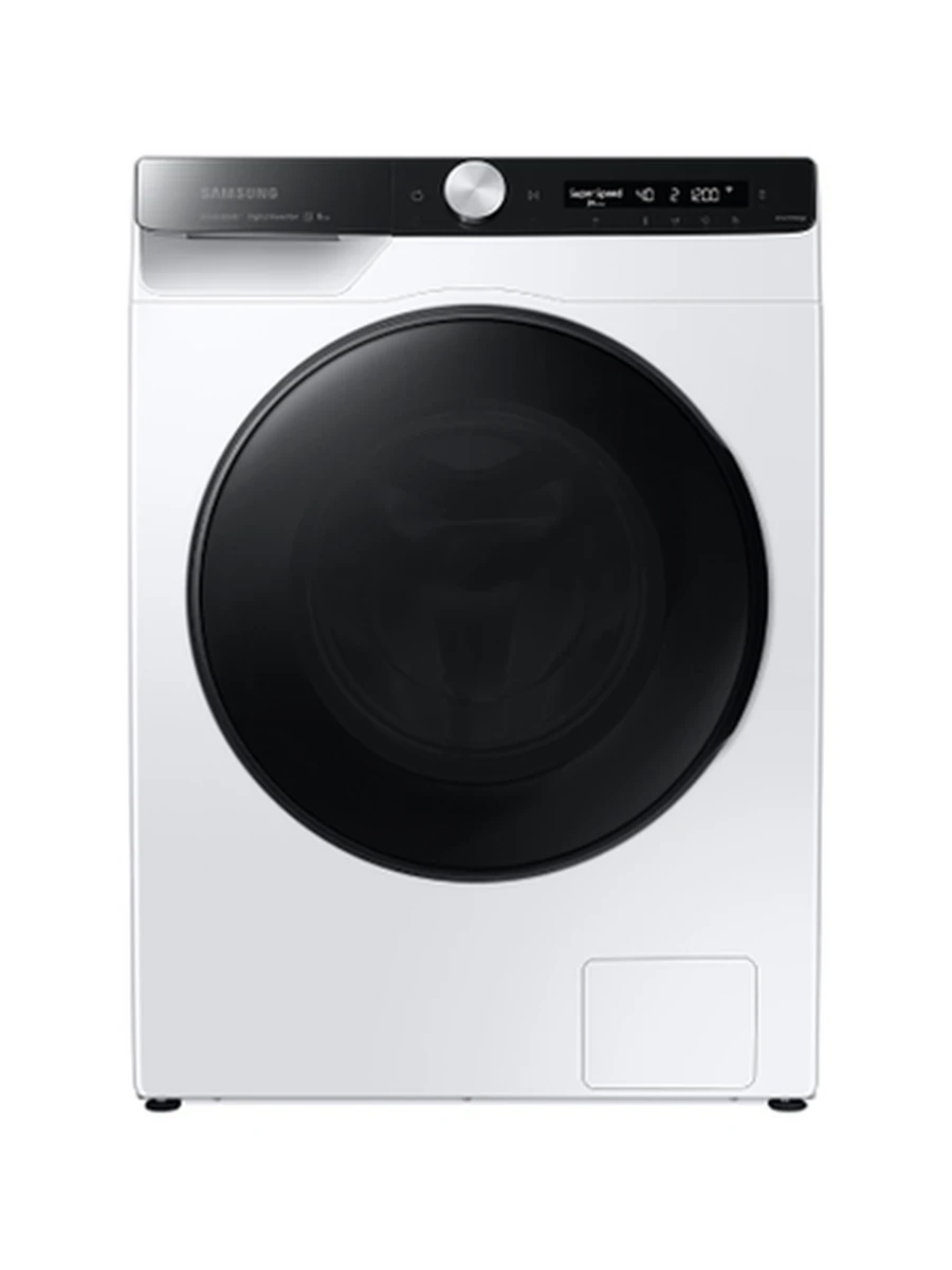 Стиральная машина Samsung
WW80AG6L28BELD 8кг
White/Black Glass