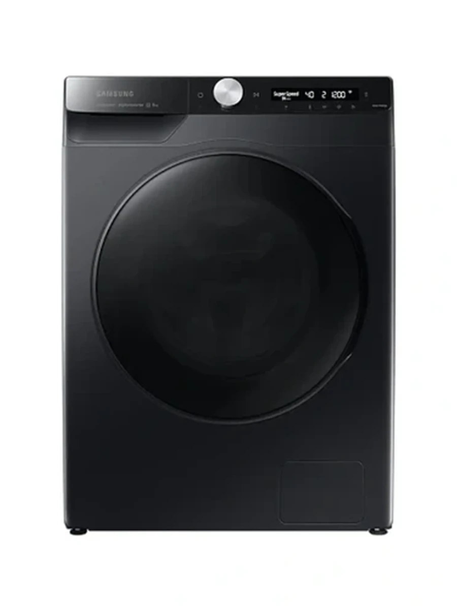 Стиральная машина Samsung WW80AG6L28BBLD 8кг Black/Black Glass