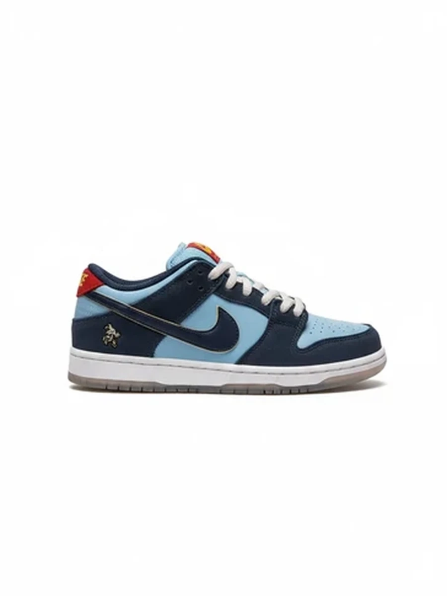 Кроссовки Nike SB Dunk Low Pro Why So Sad? синие замшевые