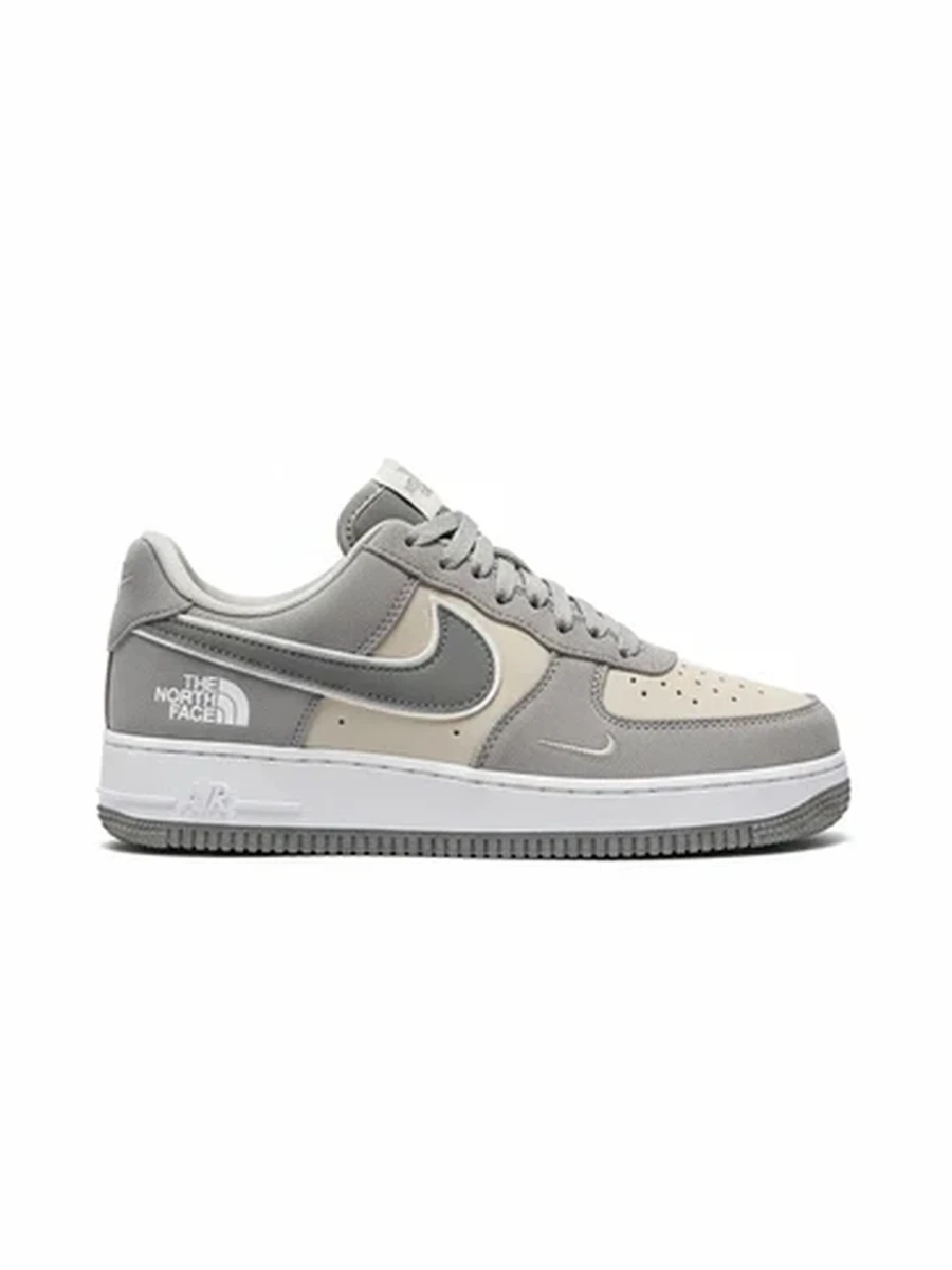 Кроссовки Nike Air Force 1 Low x The North Face замшевые серые