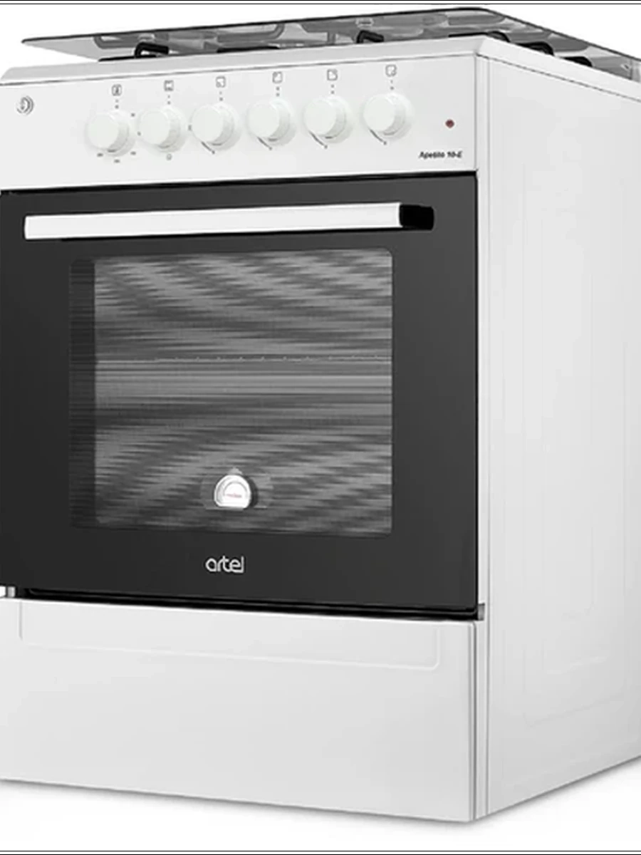 Плита Artel 4 газ Apetito 10-E- ГK-Газ-Контроль белый