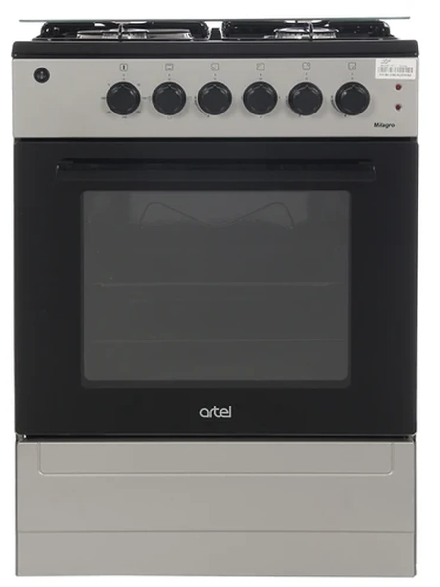 Плита Artel 4 газ Apetito 10-E- ГK-Газ-Контроль серый