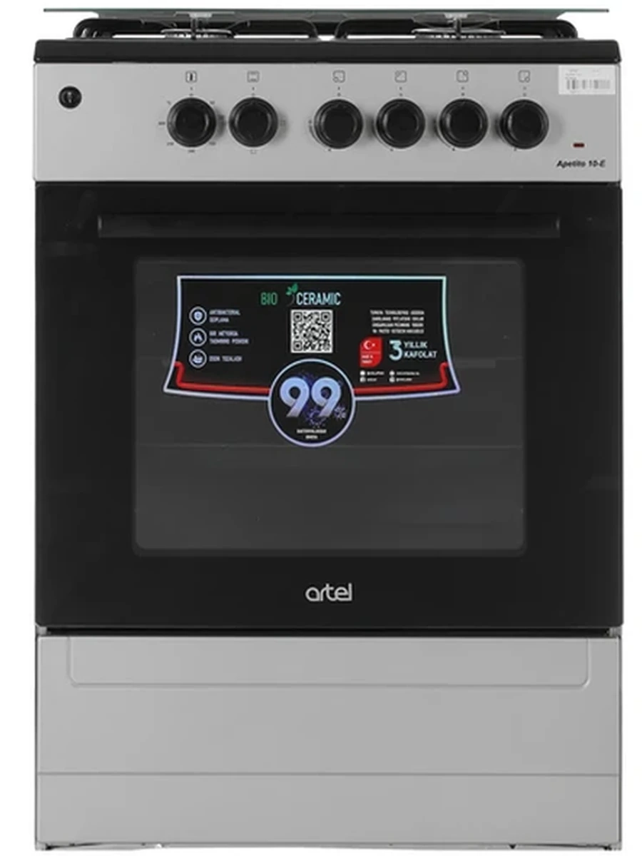 Плита Artel 4 газ Apetito 10-E серый
