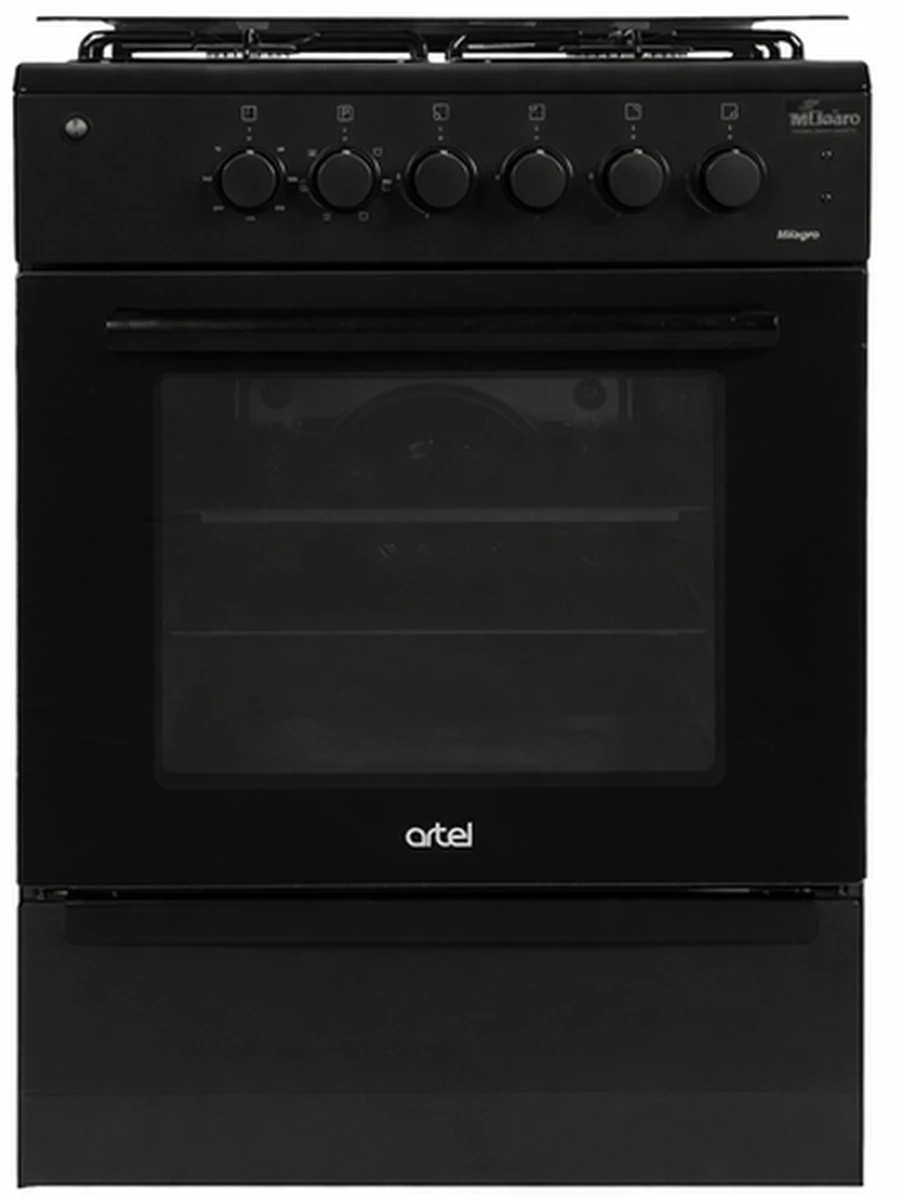 Плита Artel 3/1 Milagro 20-E - Конвекция+WOK+Чугун+Газ-Контроль черный