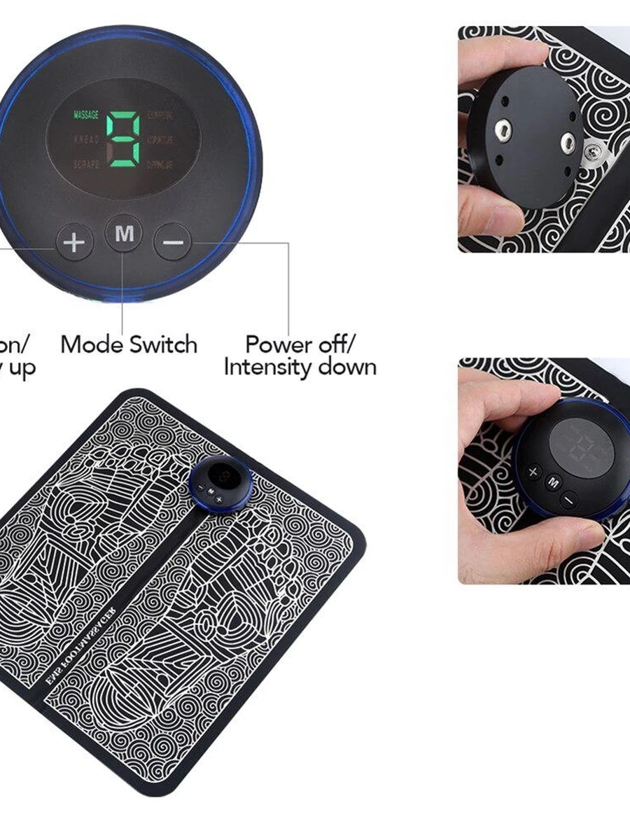 Массажер Электрический для ног, ФИЗИОТЕРАПЕВТИЧЕСКИЙ коврик для расслабления мышц и здоровья