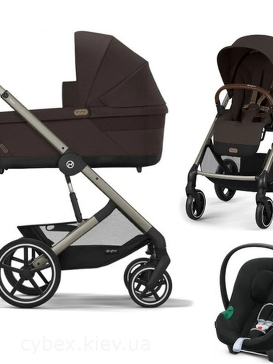 Коляска Cybex Balios S Lux 3 в 1 Chocolate Brown автокресло Aton B2 i-Size