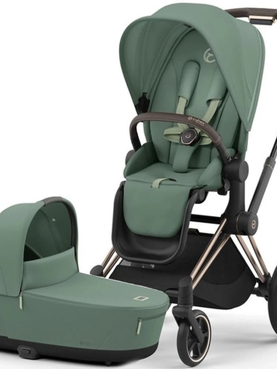 Cybex Priam 4.0 коляска 2 в 1 Leaf Green шасси Rosegold