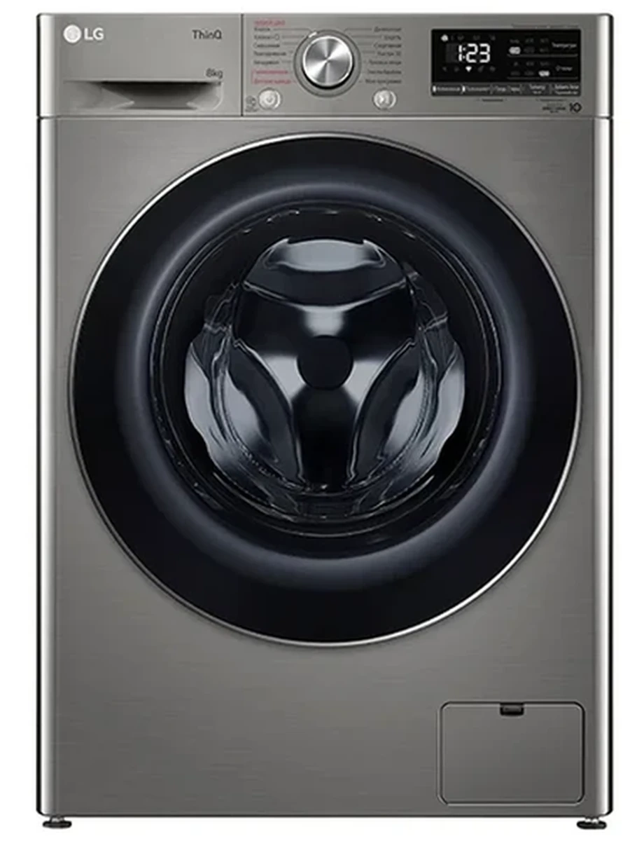 Стиральная машина LG F2V5PS2S 8 kg серый