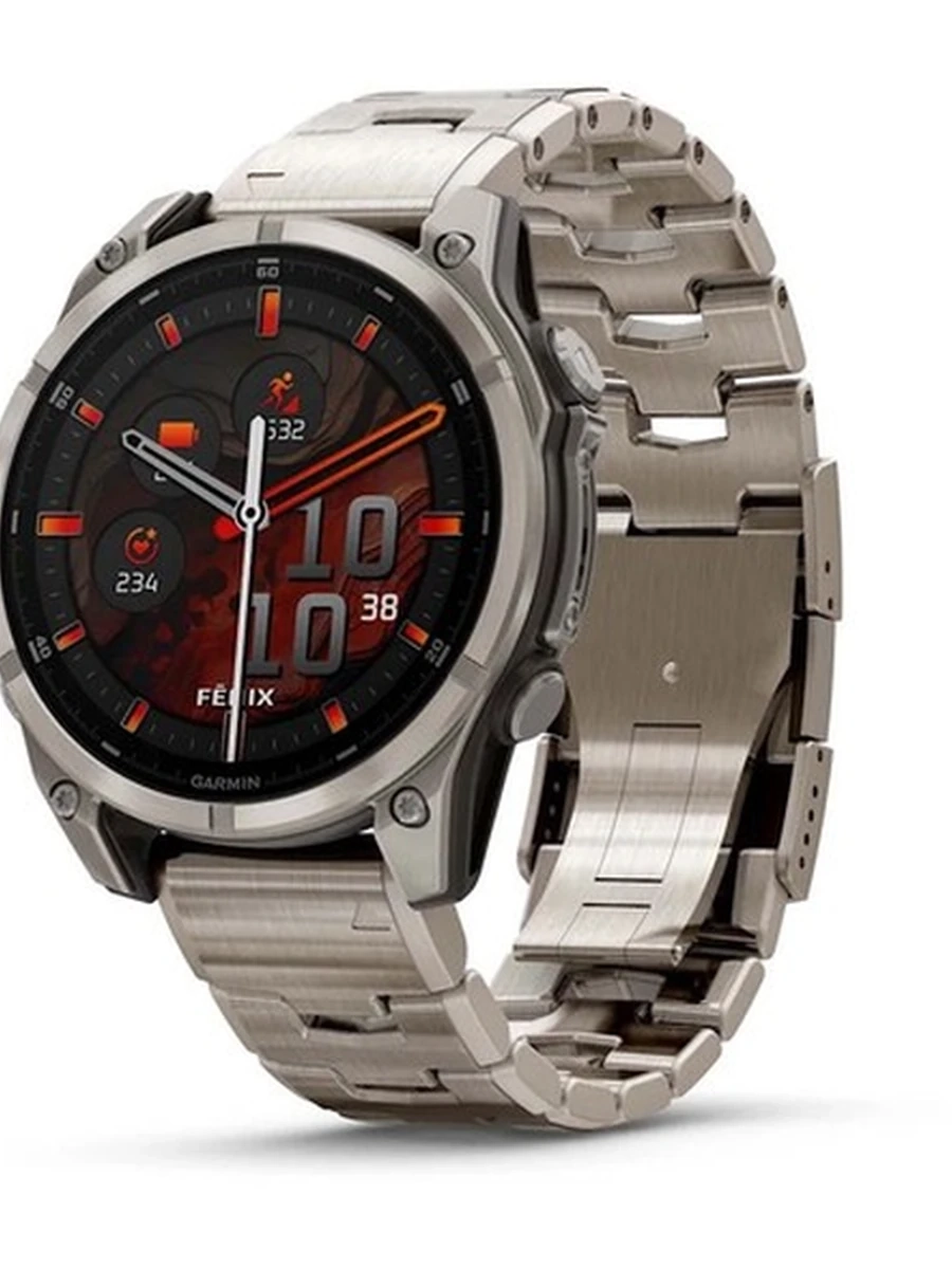 Garmin Fenix 8 - 47 mm AMOLED Sapphire Titanium / Vented Titanium Band