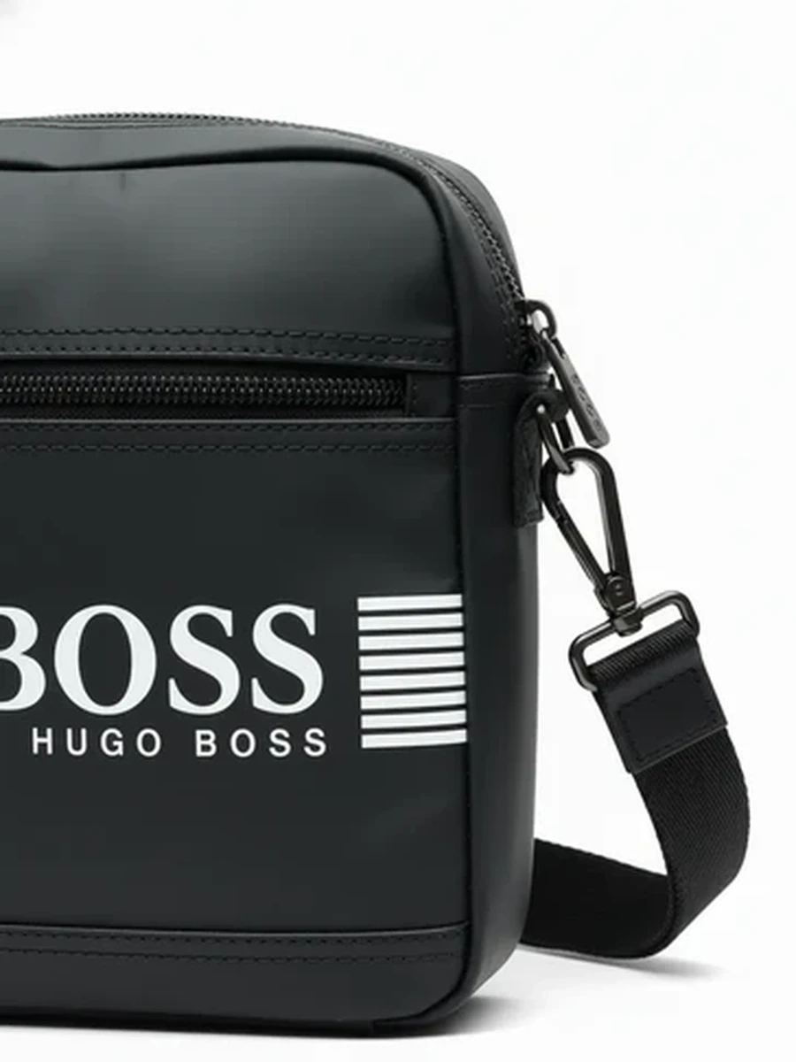 Сумка мужская барсетка через плечо BOSS черная