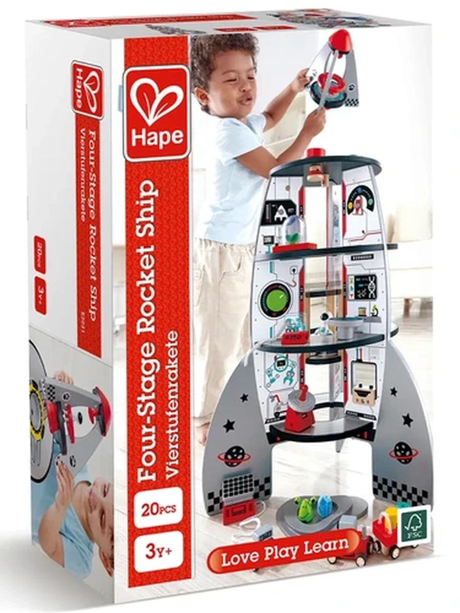 HAPE Игровой набор "Четырехступенчатый космический корабль"