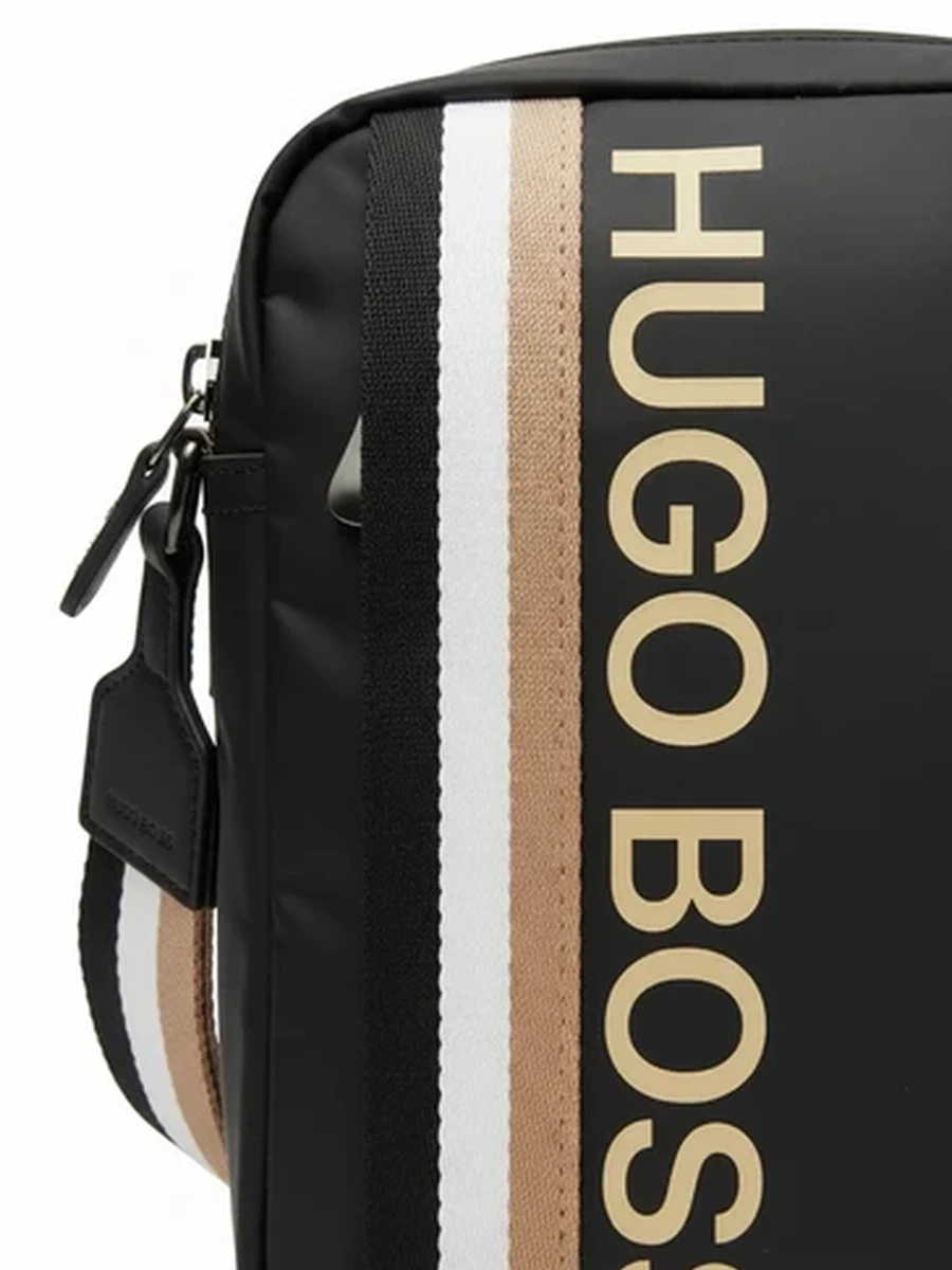 Стильная мужская сумка через плечо Hugo Boss для документов и телефона
