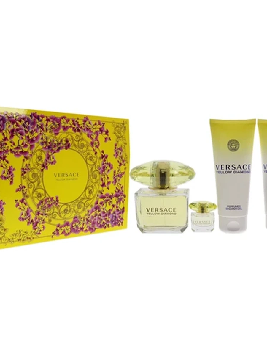 Набор Versace eyellow diamond 90 ml,10 ml ,100 ml body lotion,100 ml shower gel