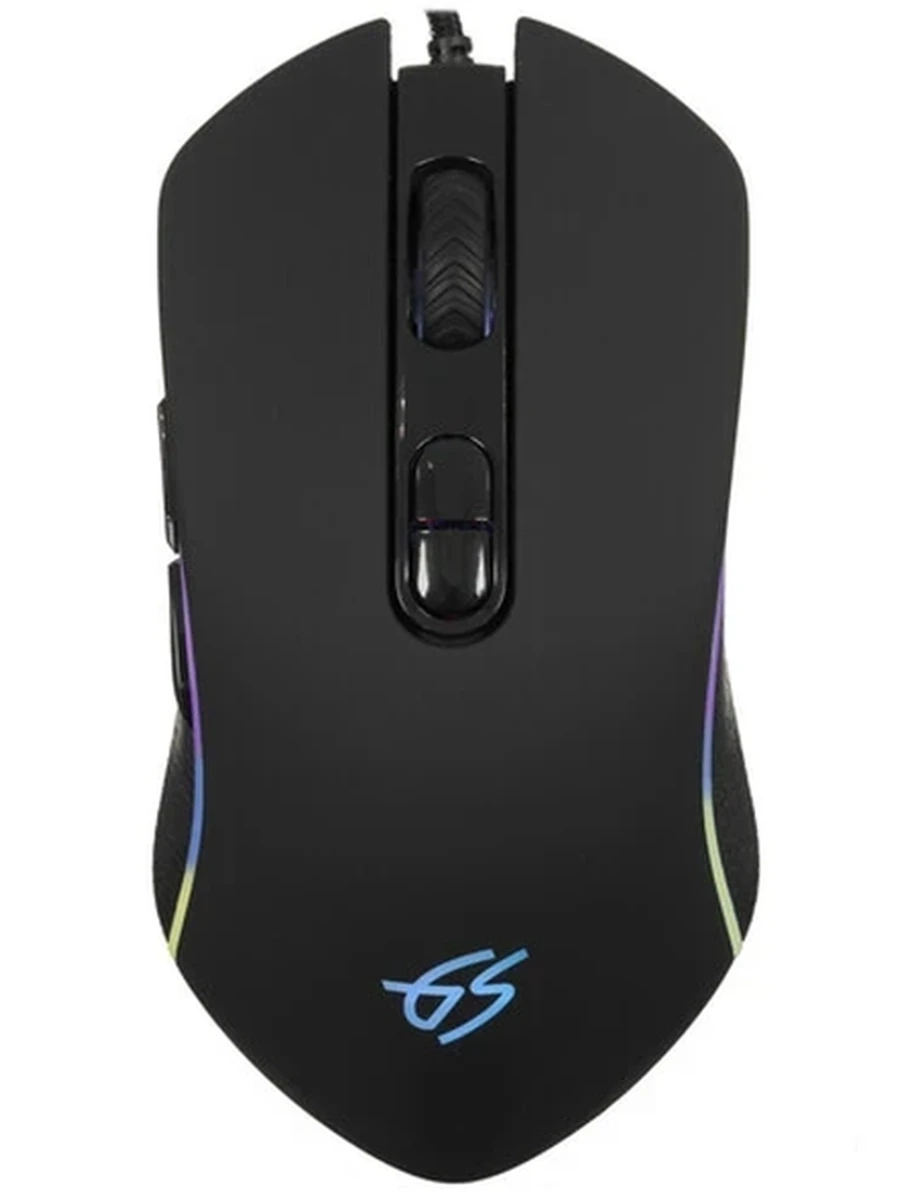Мышь проводная DEXP GS Hellscream [7200dpi, IC725F+ MCU, RGB, 7-кнопок, ПО] Black