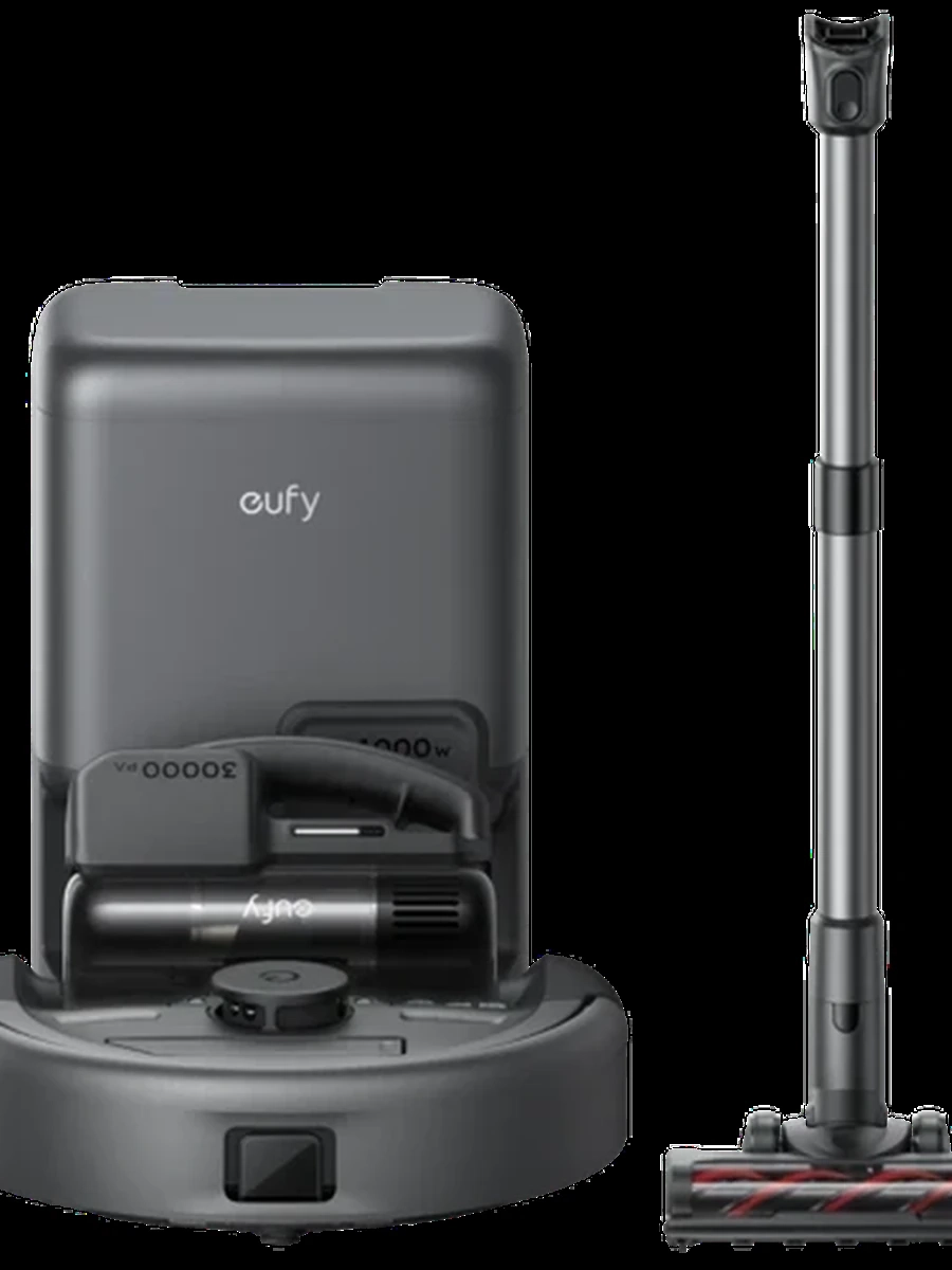 Робот пылесос Eufy Robot Vacuum E20 3-in-1 Black [Лидар; Станция с/о; 4200mAh; 8000Па/30000Па; уборка: сух; смарт упр; Чёрный]