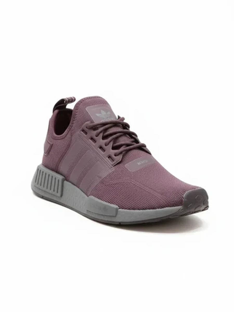Кроссовки Adidas Originals NMD R1 бордовые для повседневной носки и спорта