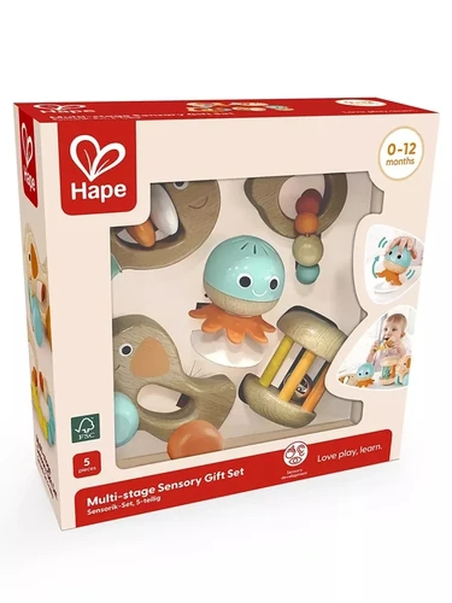 HAPE Подарочный набор игрушек погремушек "Малышам"
