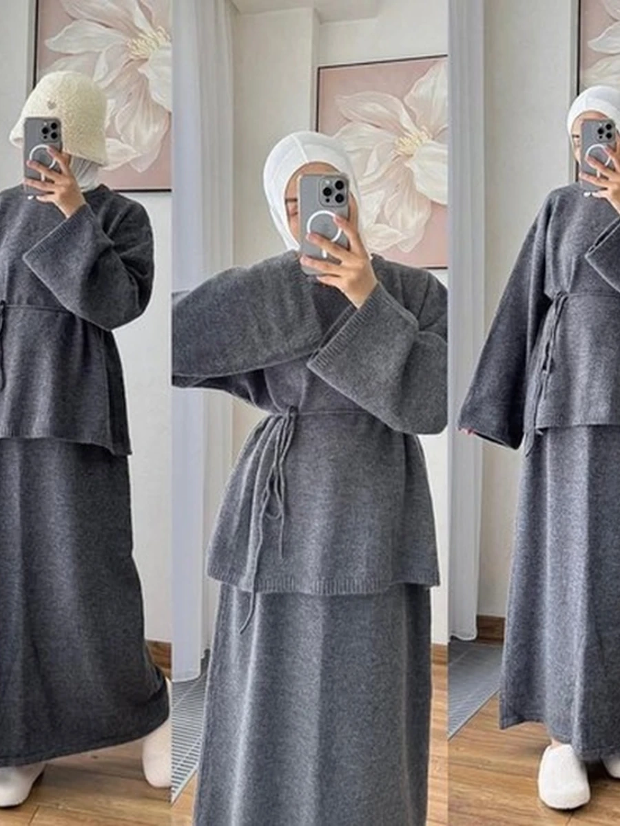 Вязаный женский костюм Soft Warm