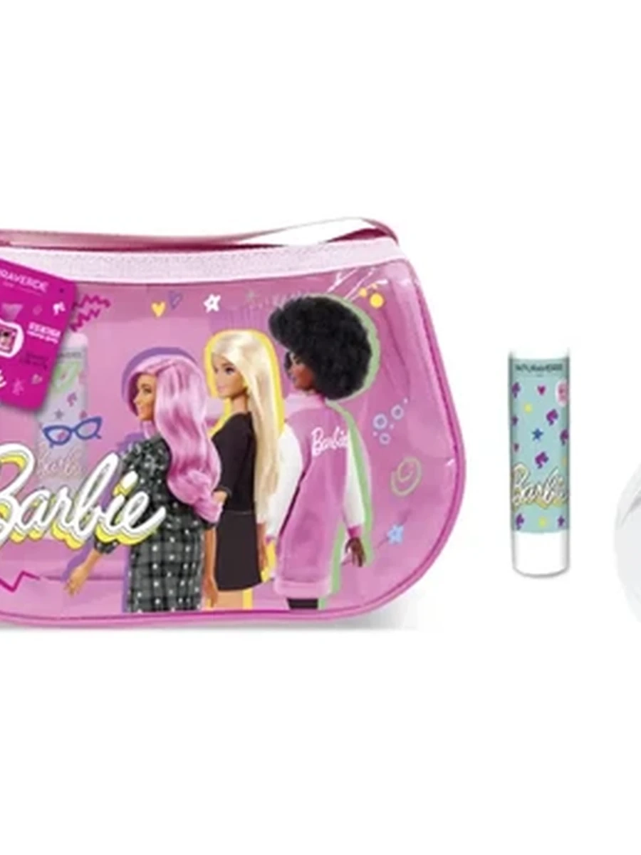 Набор в сумочке Barbie: бальзам для губ,детская туалетная вода 50 мл