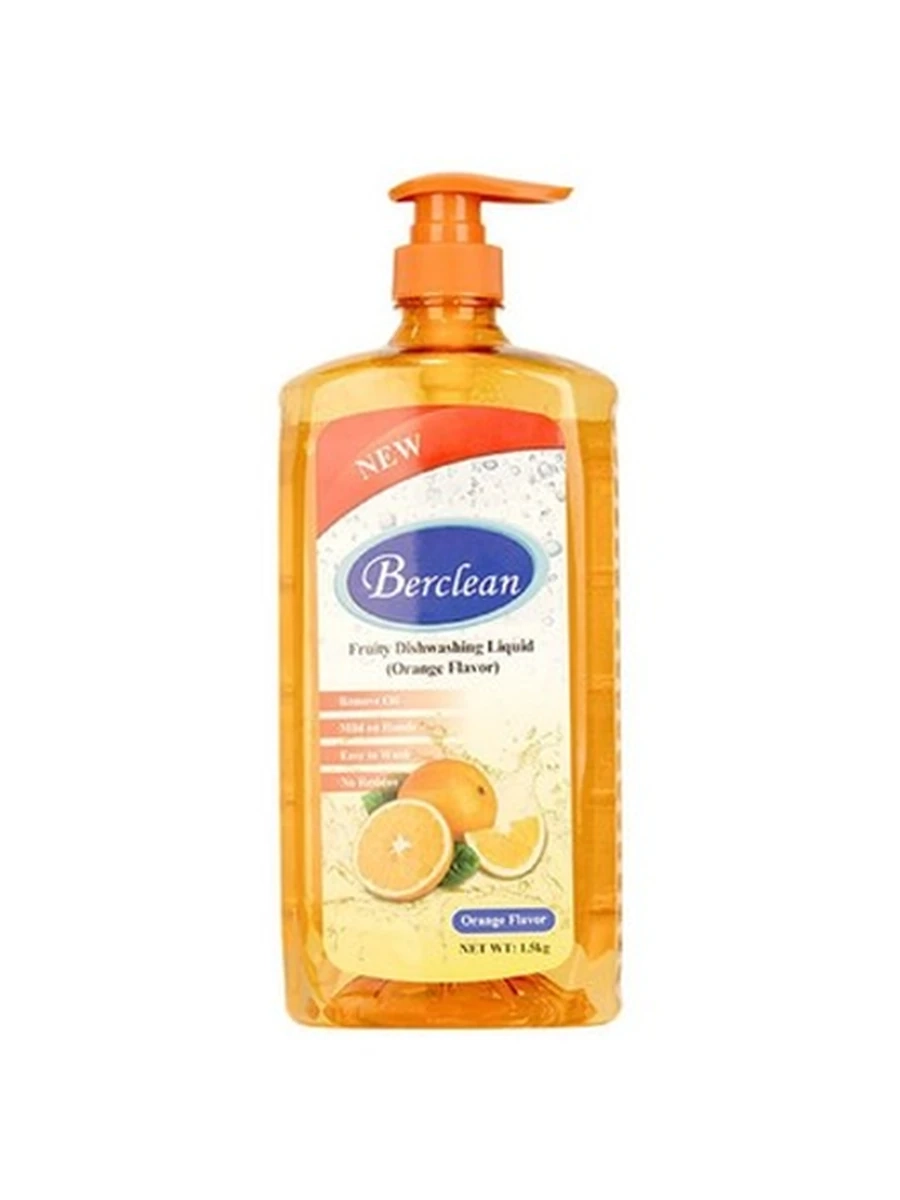 BERCLEAN Fruit Dishwashing liquid Фруктовое средство для посуды (1,5 кг)