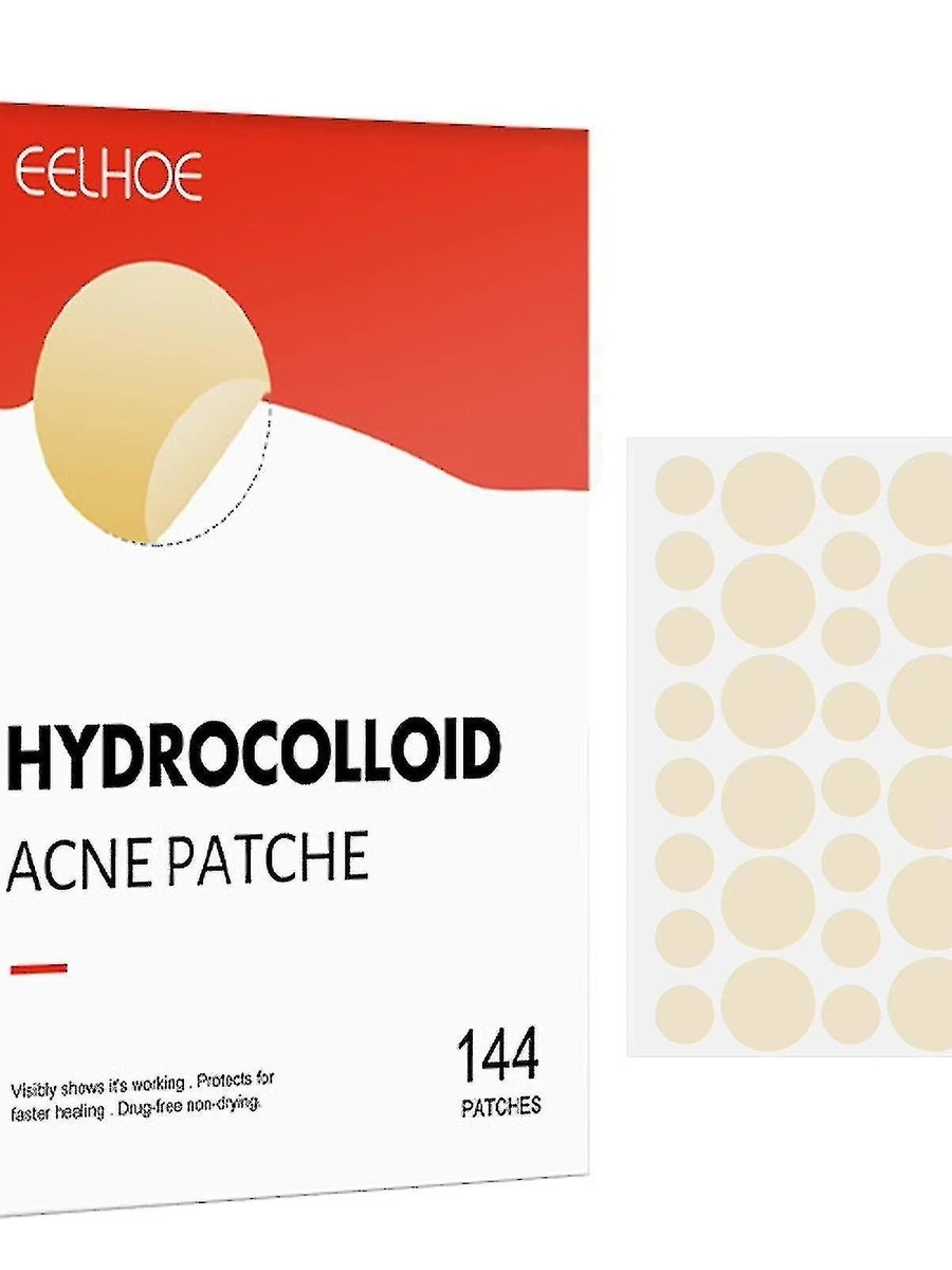 Гидроколлоидные пластыри от прыщей - 2 размера 144 Патчи для высыпаний Лар Зит