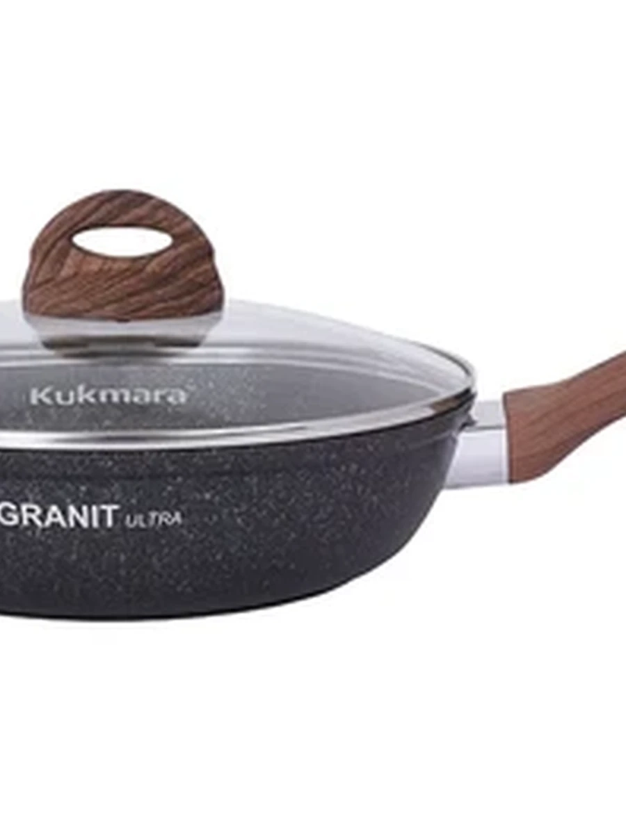 Сковорода Kukmara 24 см с ручкой, АП линия Granit Ultra (Blue)